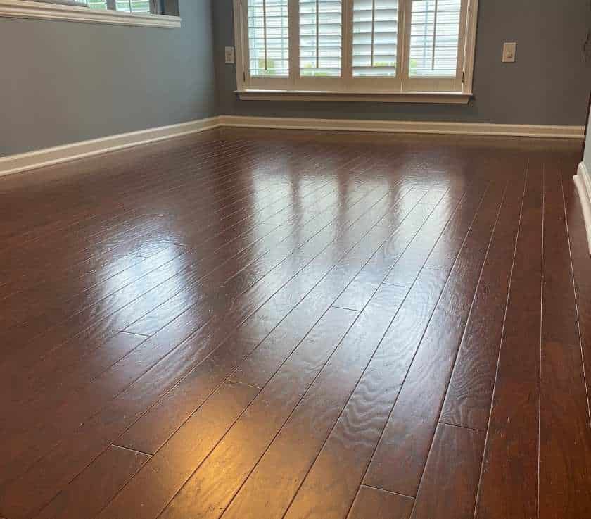 Professional hardwood floor cleaning by Pure Surface Care