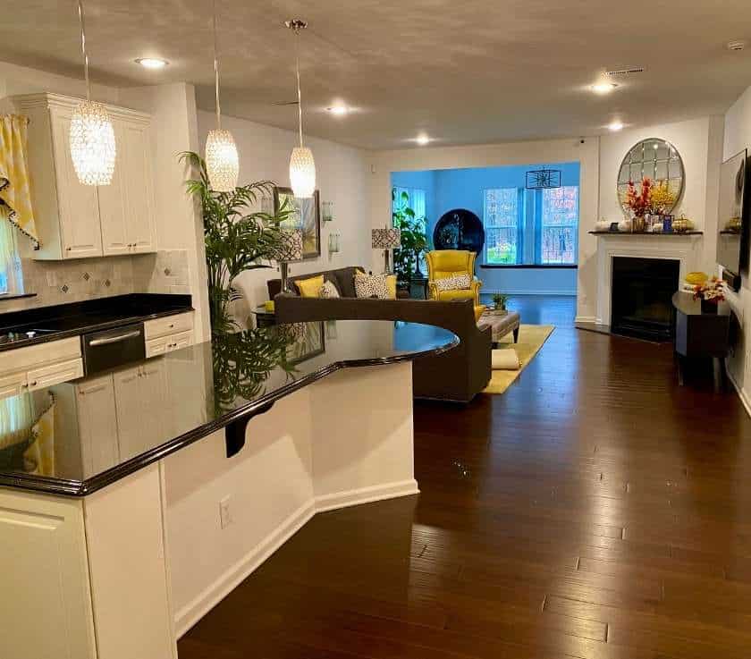 Hardwood floor cleaning in a home in Farmingdale NJ